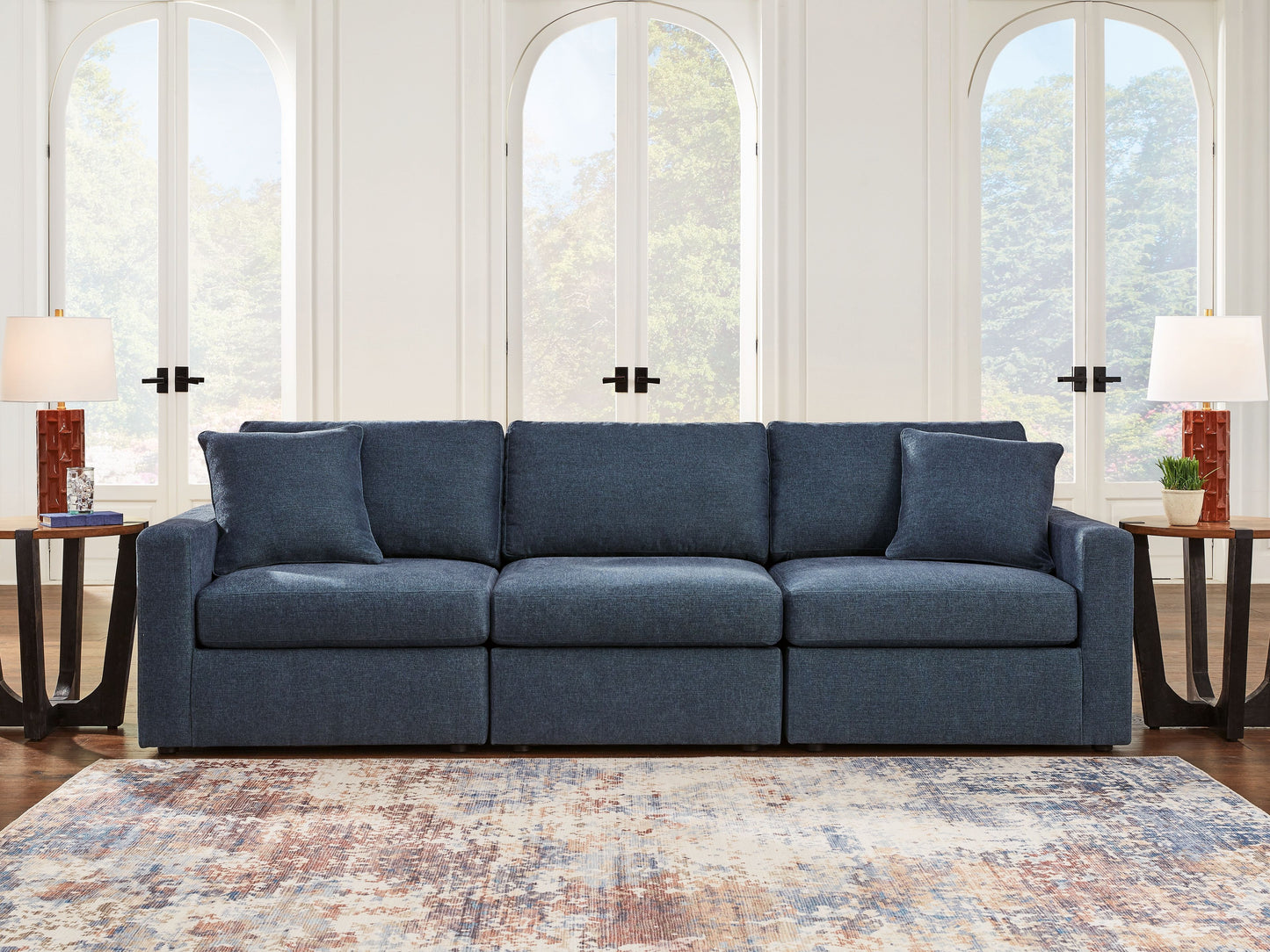 Modmax - 3-Piece Sectional Sofa - Fabric - Ink