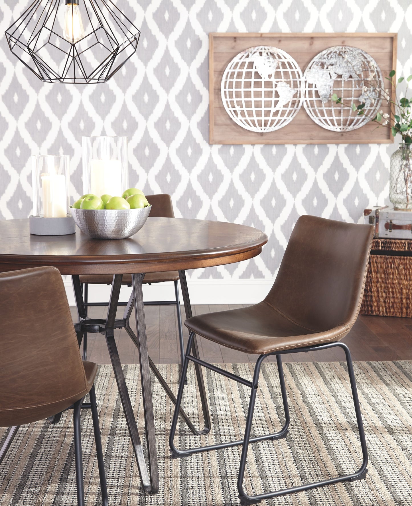 Centiar - Round Dining Room Table - Brown