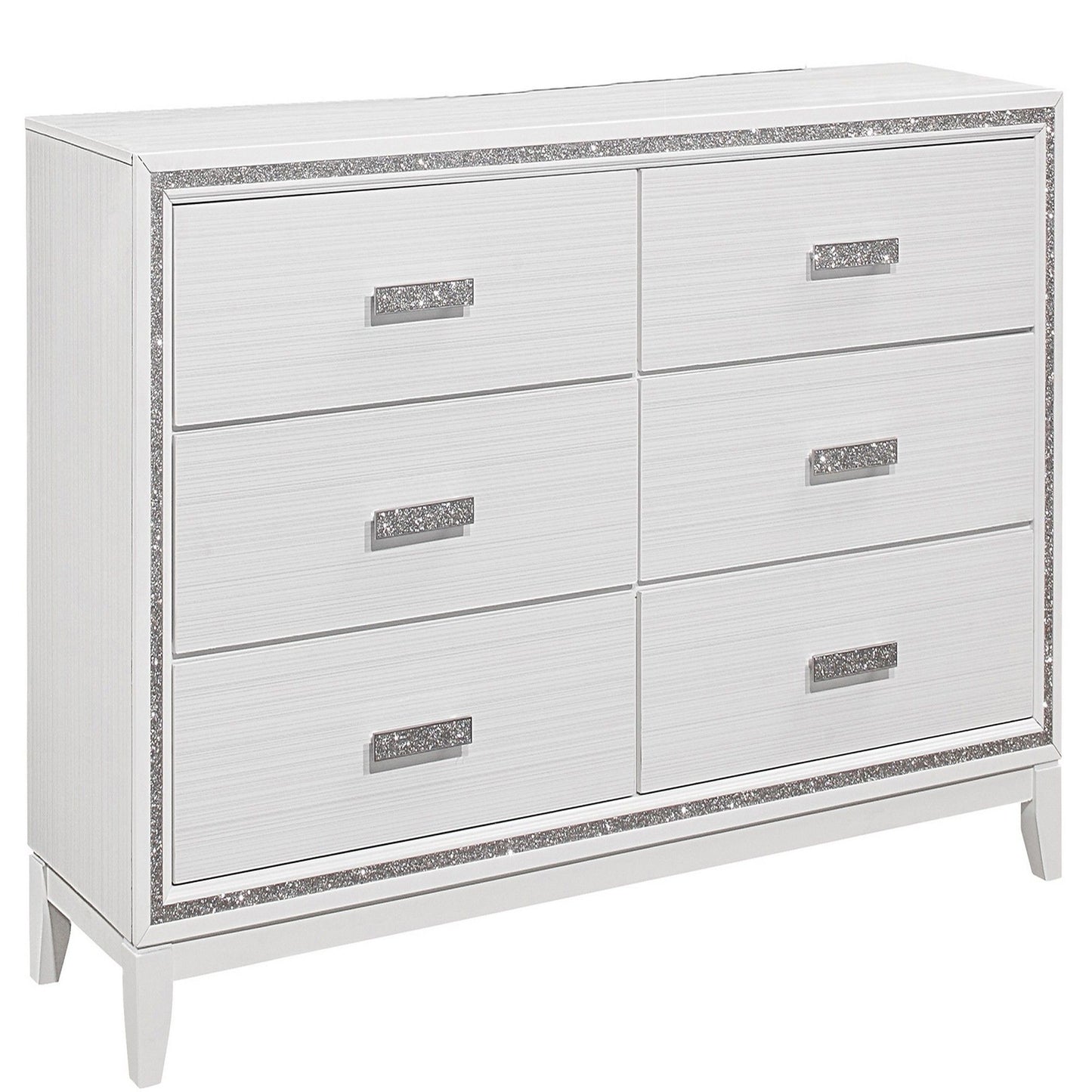 Almera - 5 Piece Bedroom Set With LED Lighting And Glitter Details
