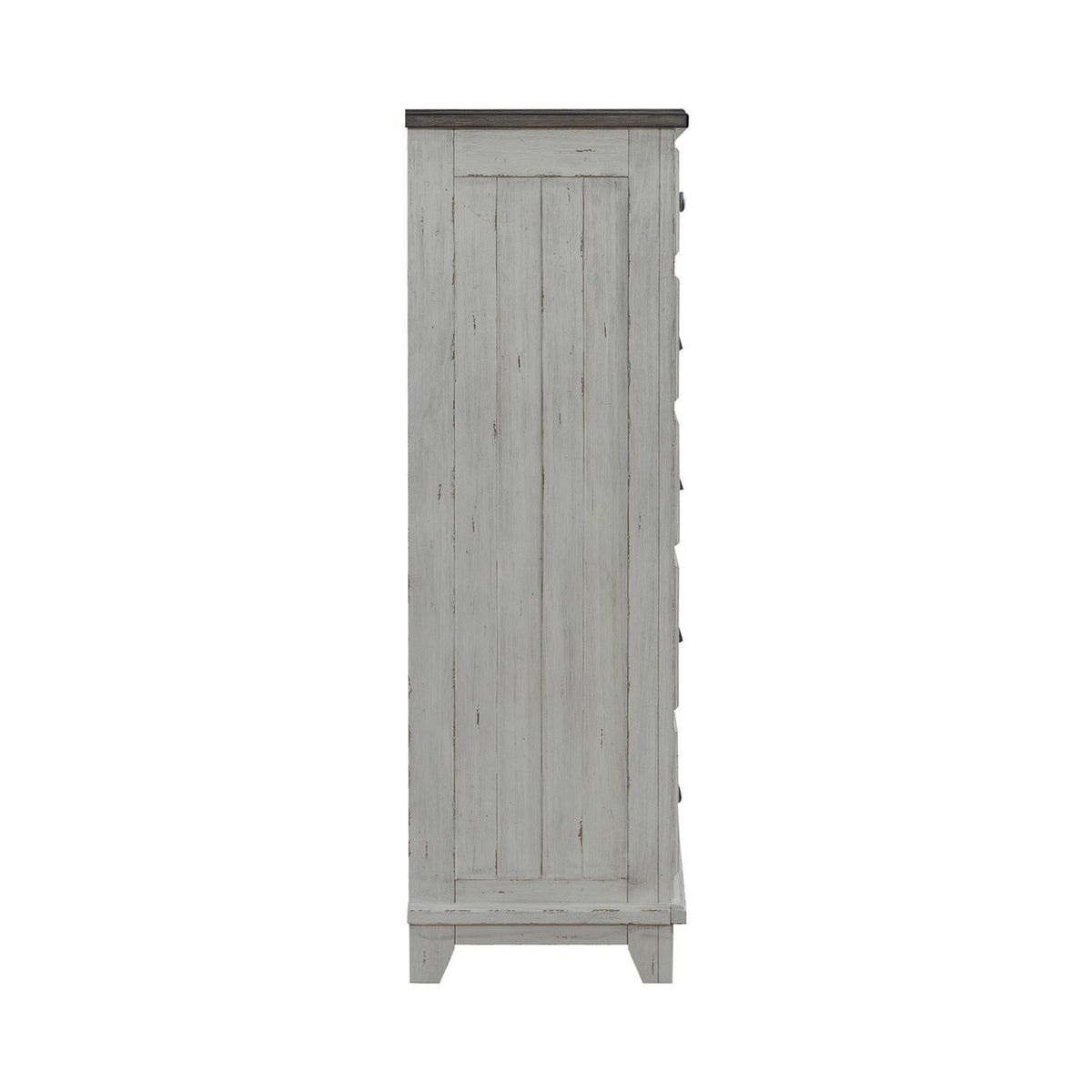 River Place - 6 Drawer Chest - Riverstone White & Tobacco