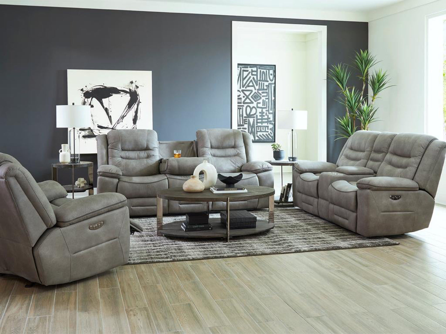Behold Harley - Power Rocker Recliner - Gray