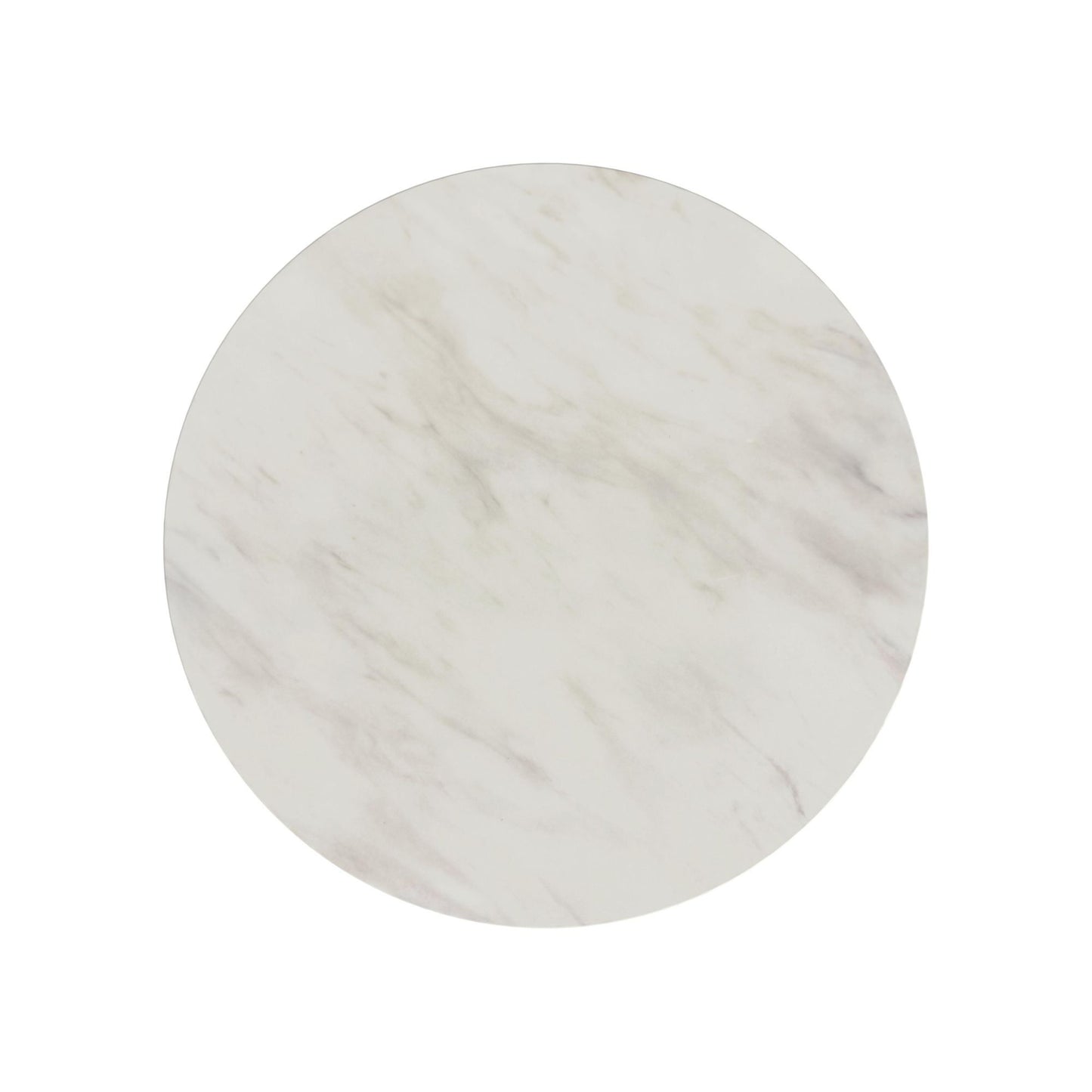 Sylvie - Round Dining Table With Faux Marble Top