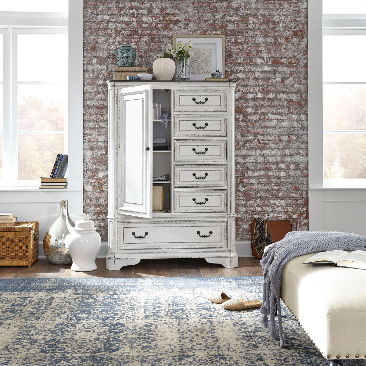 Magnolia Manor - Master Chest - Antique White