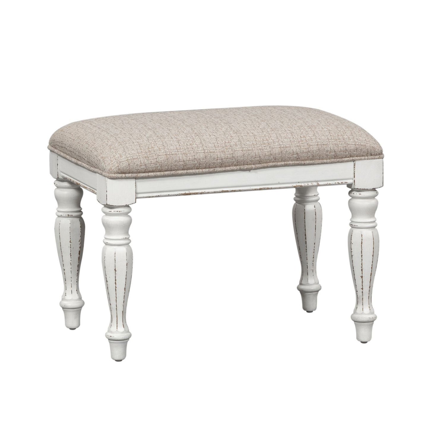 Magnolia Manor - Accent Bench - White