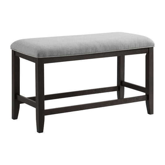 Elodie - Fabric Counter Bench - Charcoal / Gray