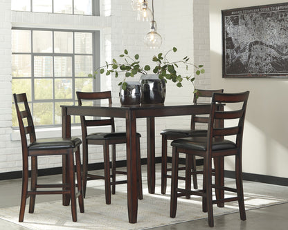 Coviar - DRM Counter Table Set (Set of 5) - Brown