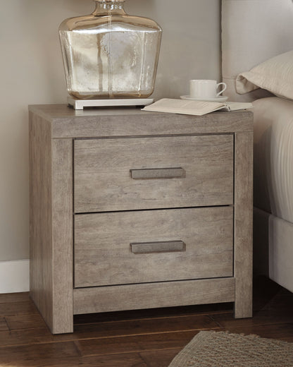 Culverbach - Two Drawer Night Stand - Gray