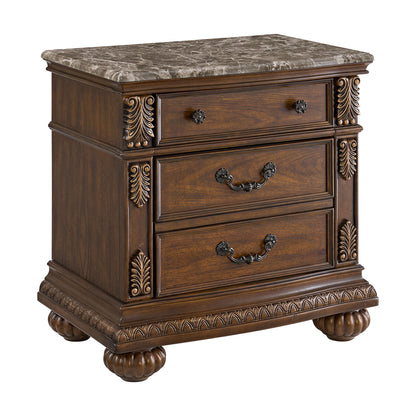 Cadenza - Nightstand With USB-C - Brown