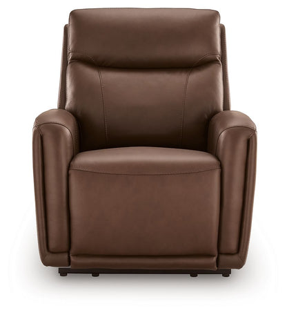Pincara - Power AutoGlide Recliner With Audio System - Umber