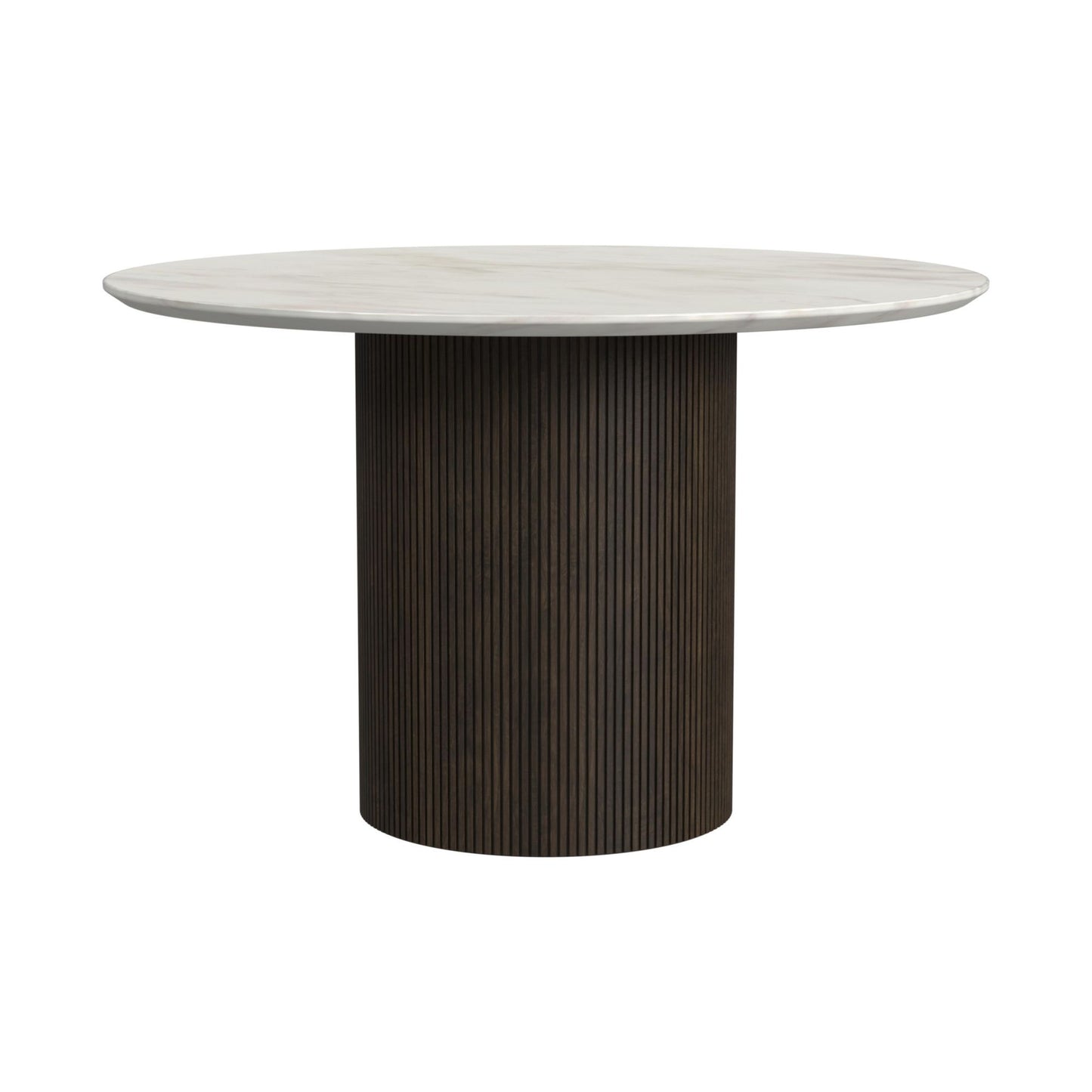 Sylvie - Round Dining Table With Faux Marble Top