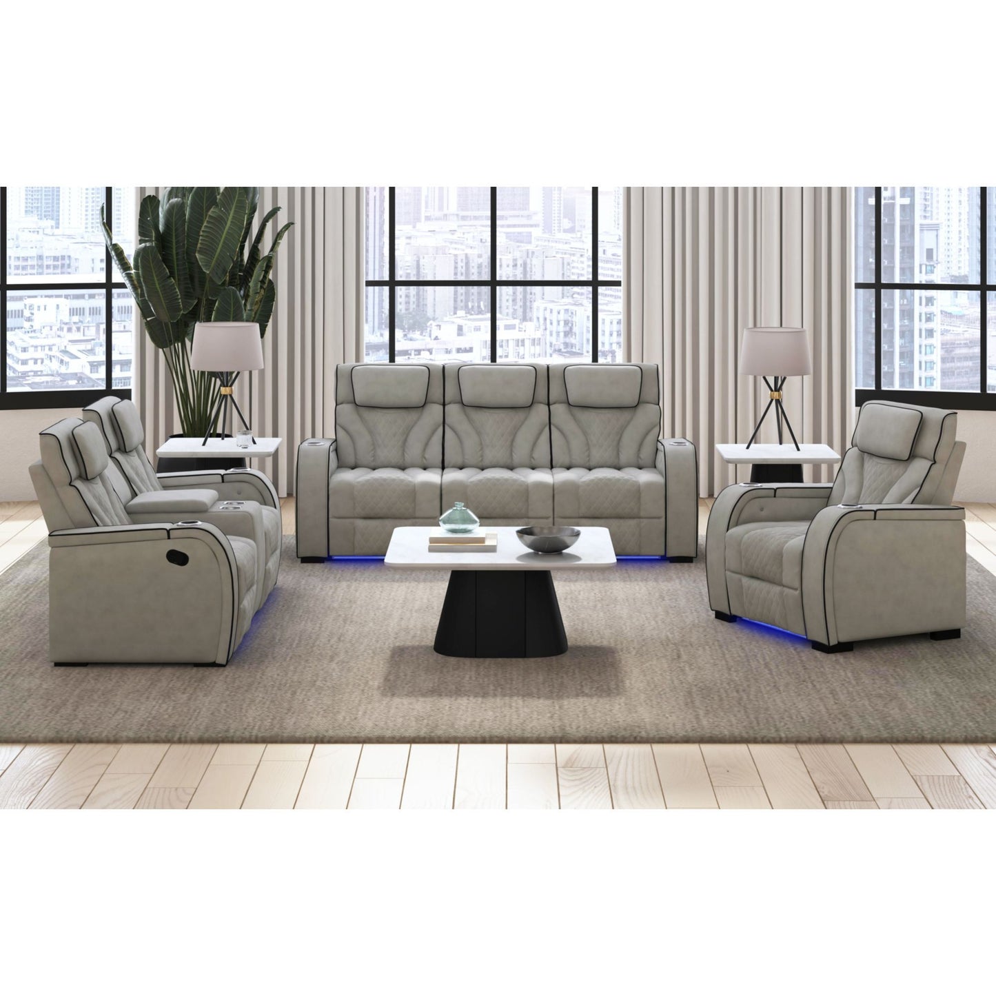 Blitz - Motion Sofa With DDT, Reading Light, Wireless Charger And LED