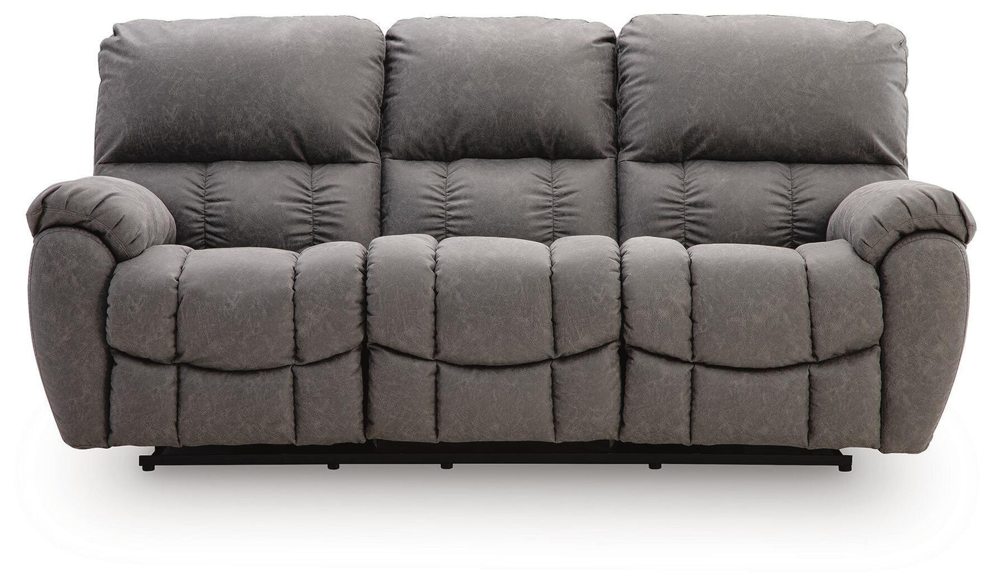 Bakerstein - Power Recline Sofa With Adjustable Headrest - Galaxy