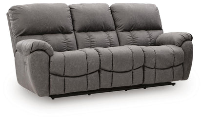 Bakerstein - Power Recline Sofa With Adjustable Headrest - Galaxy
