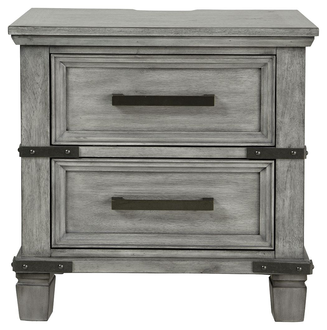 Russelyn - Two Drawer Night Stand - Gray