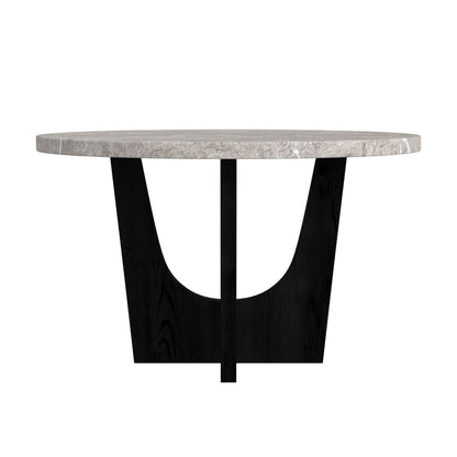 Oregon - Round Table With Faux Marble Top