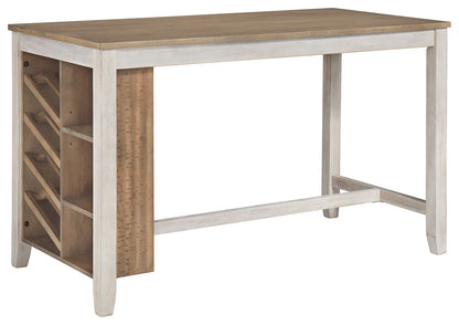 Skempton - Rectangular Counter Table With Storage - White
