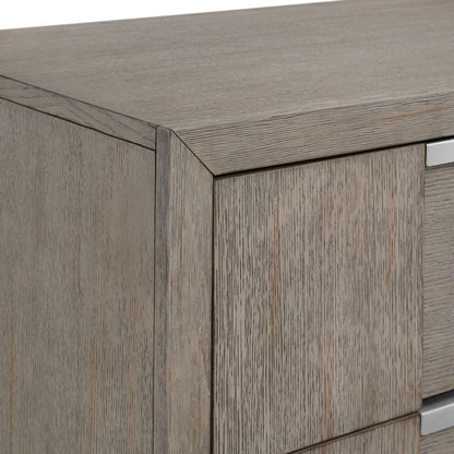 Kelis - 3 Drawer Nightstand With USB - Gray