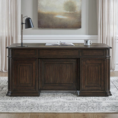 Providence Park - Jr Executive Desk - Chateau Brown