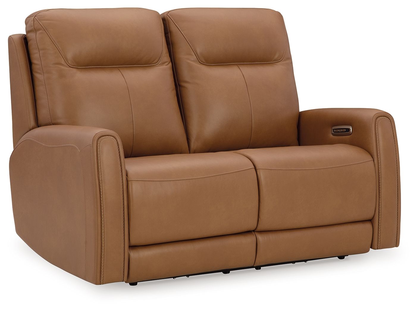 Tryanny - Power Reclining Loveseat/ Adj Headrest - Butterscotch