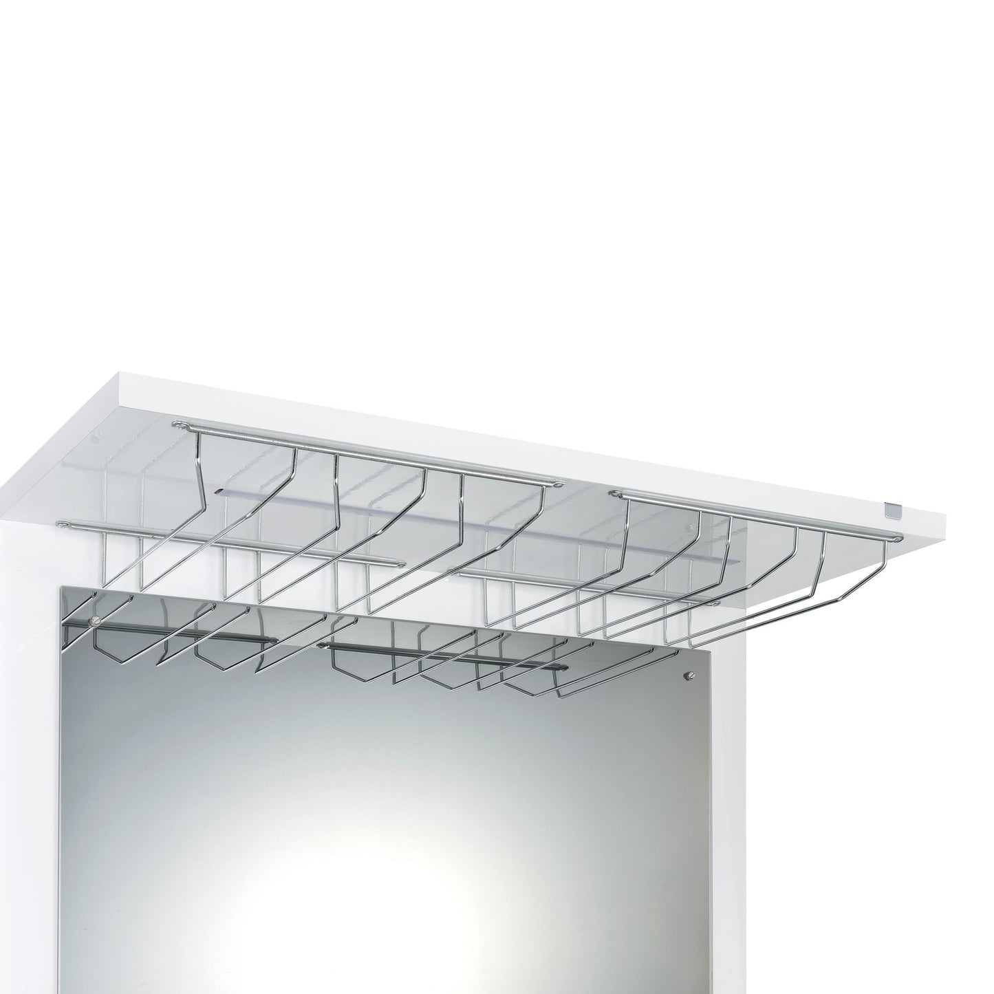 Wendolyn - Wine Cabinet With Light - Glossy White