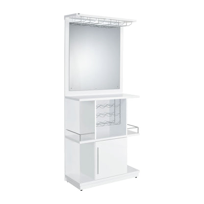 Wendolyn - Wine Cabinet With Light - Glossy White