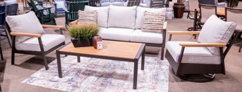 Carmel Highlands - Sofa, Chairs, Table Set (Set of 4) - Dark Brown