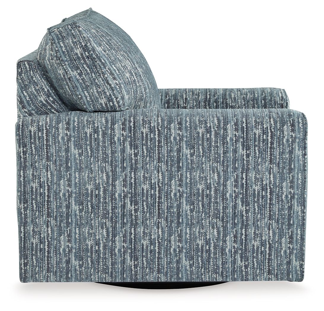 Aterburm - Swivel Accent Chair - Twilight