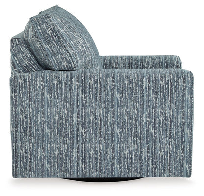 Aterburm - Swivel Accent Chair - Twilight