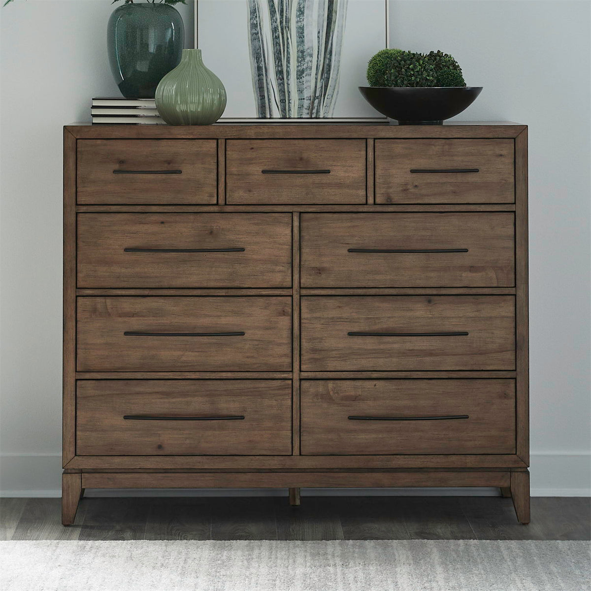 Shaker Lakes - 9 Drawer Chesser - Harvest Brown
