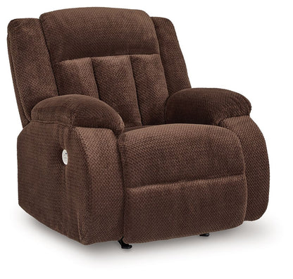 Free Wake - Power Rocker Recliner - Chocolate