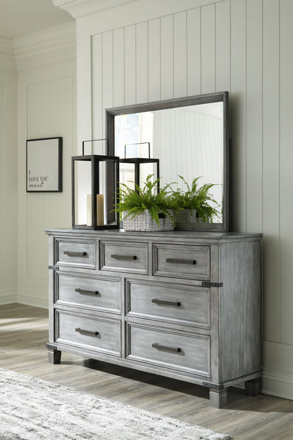 Russelyn - Dresser, Mirror - Gray