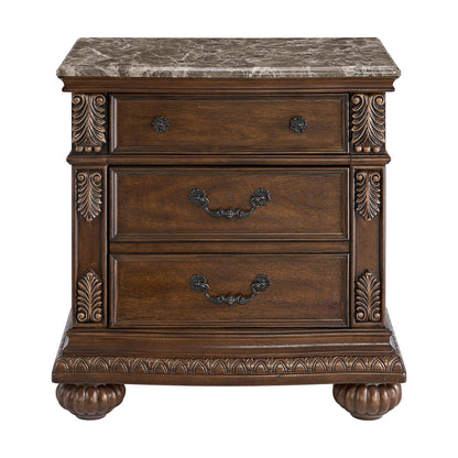 Cadenza - Nightstand With USB-C - Brown