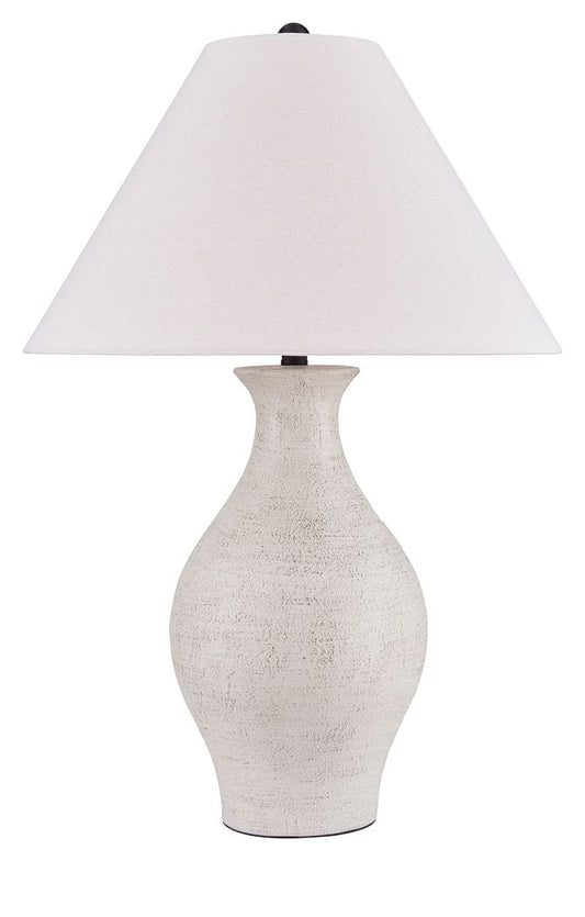 Ashbend - Ceramic Table Lamp - Antique White
