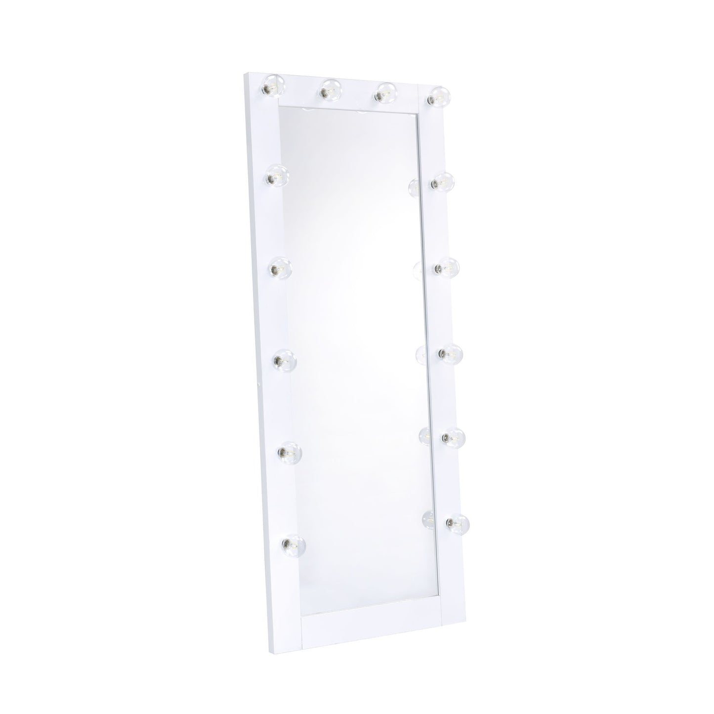 Lindy - Floor Mirror With Lights - White