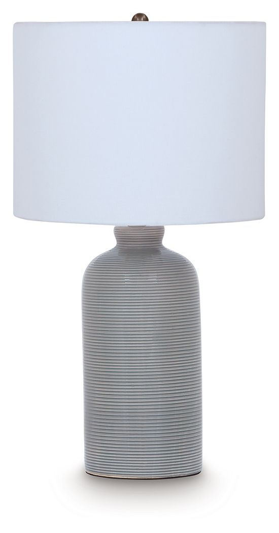 Wimlow - Ceramic Table Lamp - Gray Blue