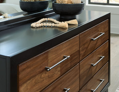 Kraeburn - Dresser And Mirror - Brown / Black
