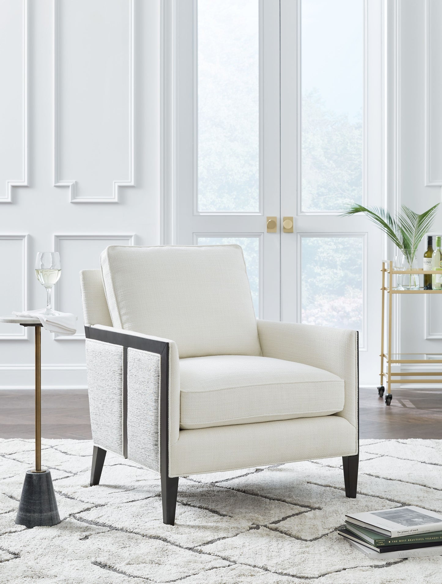 Ardenworth - Accent Chair - Black / Ivory