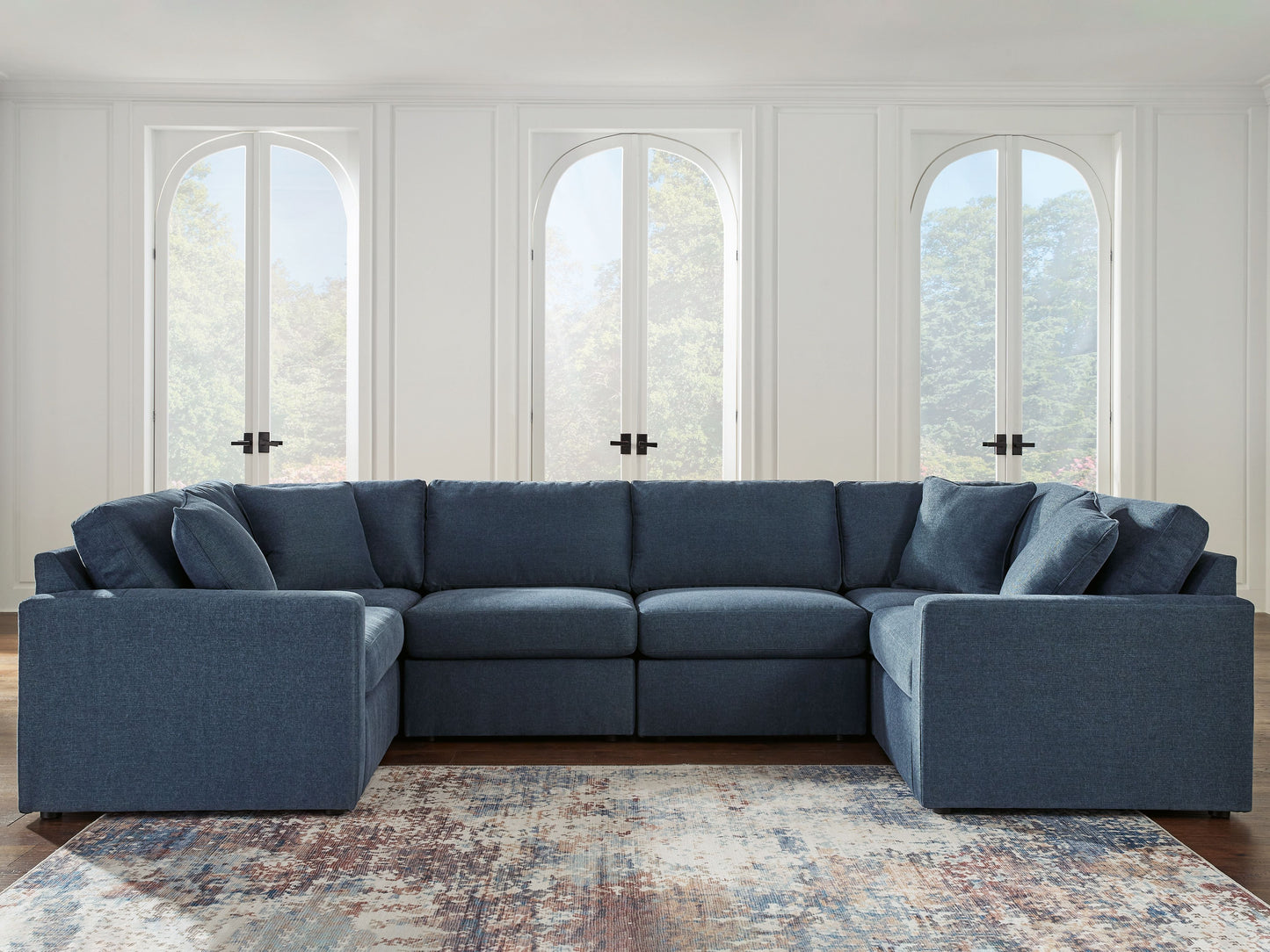 Modmax - 6-Piece Sectional - Fabric - Ink