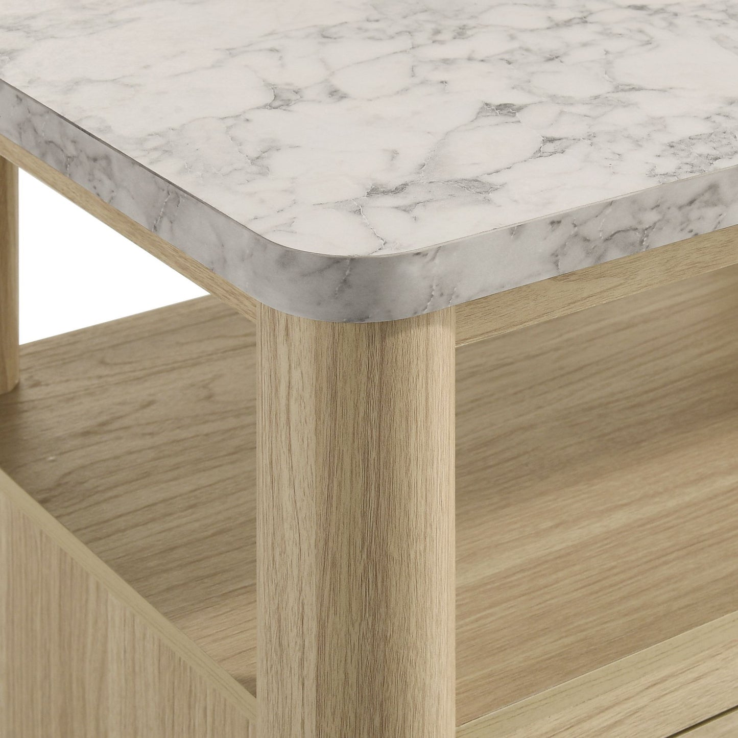 Jonas - Nightstand With USB - Natural