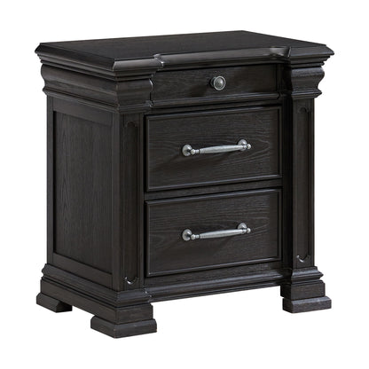 Kings Court - 3-Drawer Nightstand (Sliding Top)