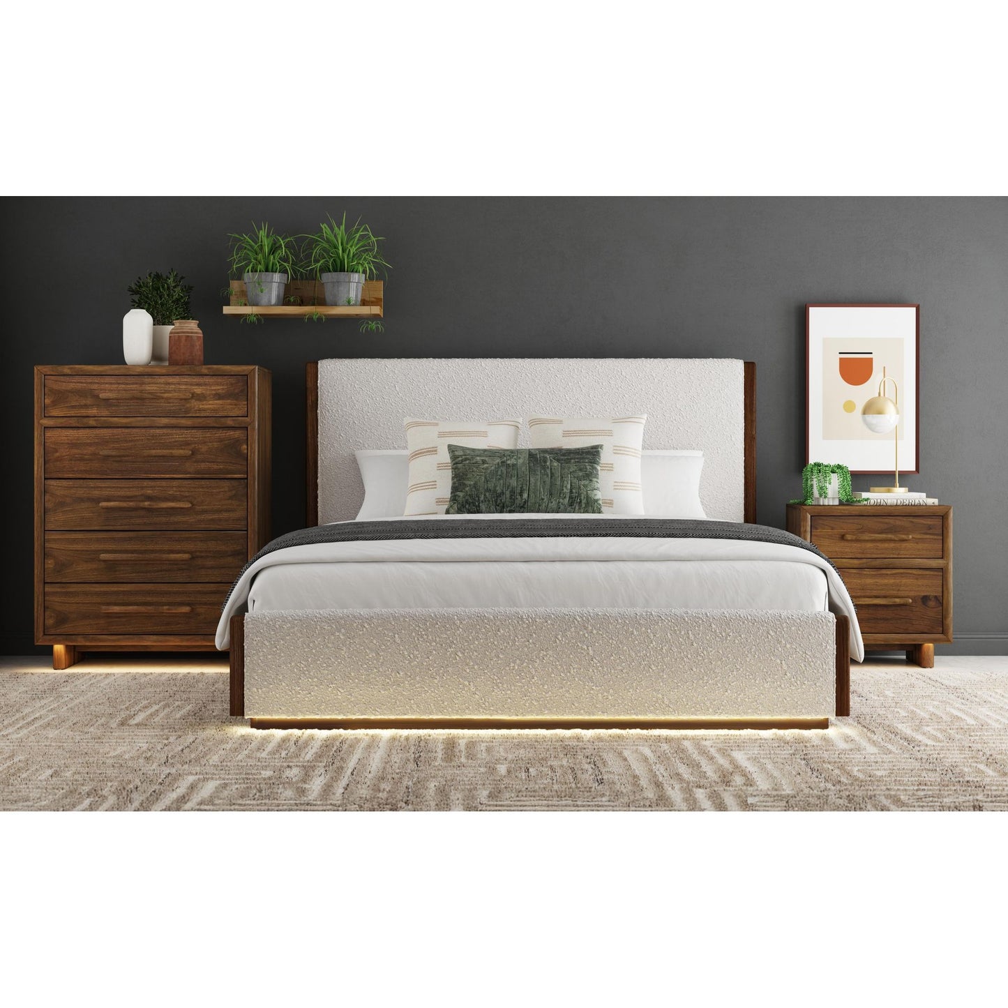 Brisbane - Chest With LED - Brown