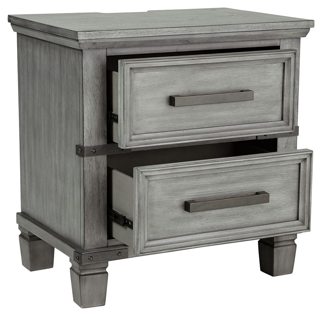 Russelyn - Two Drawer Night Stand - Gray