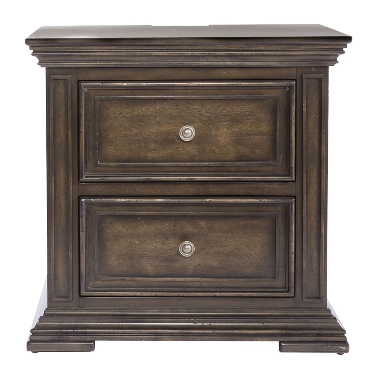 Big Valley - 2 Drawer Night Stand w/ Charging Station