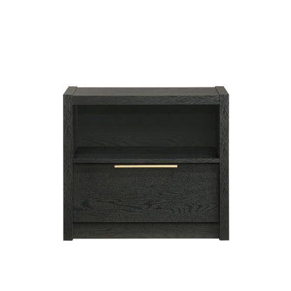 South Bend - Nightstand With USB - Black