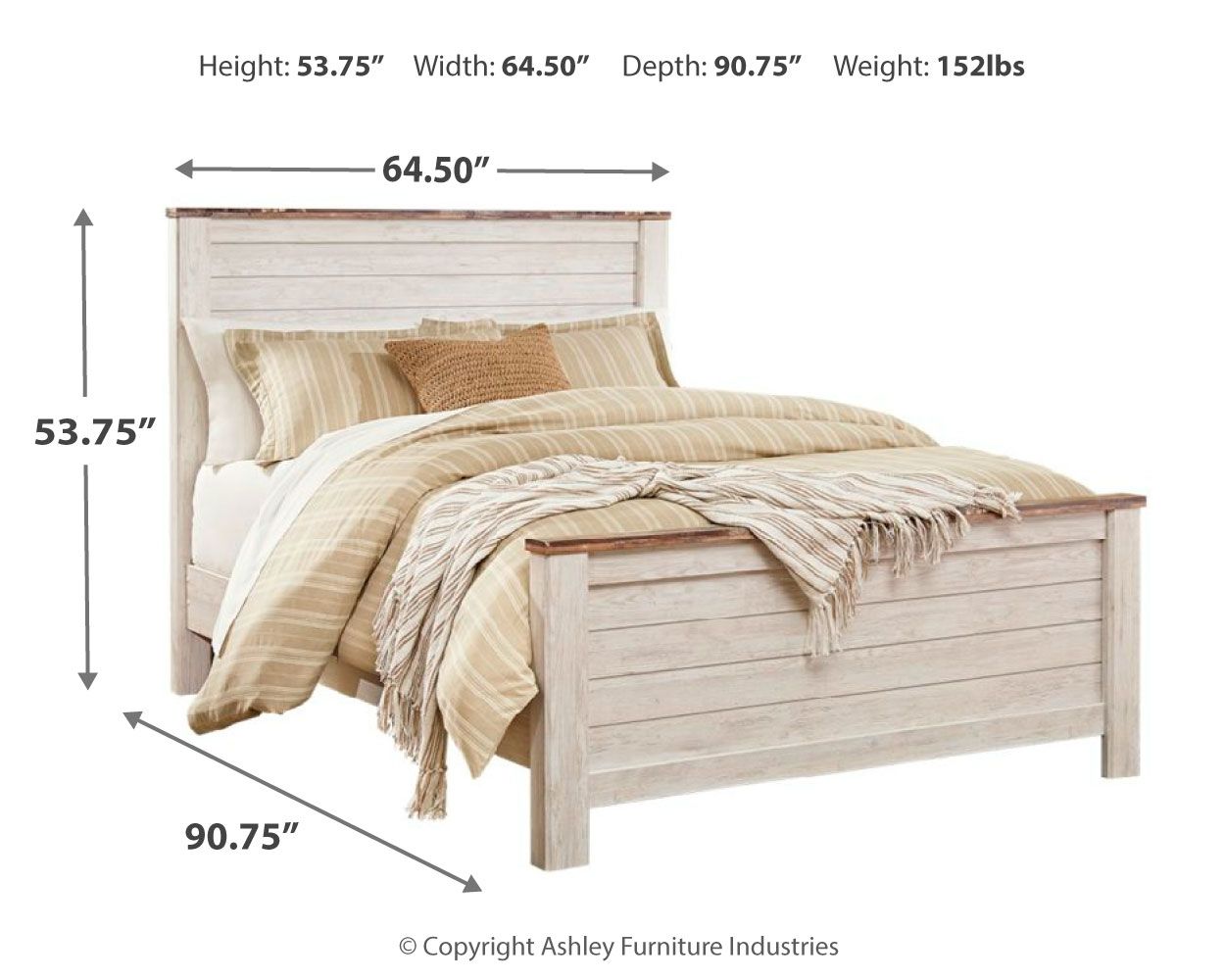 Willowton - Panel Bed