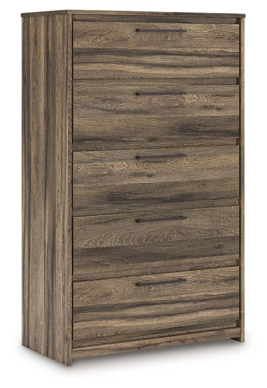 Elbrim - Five Drawer Chest - Brown