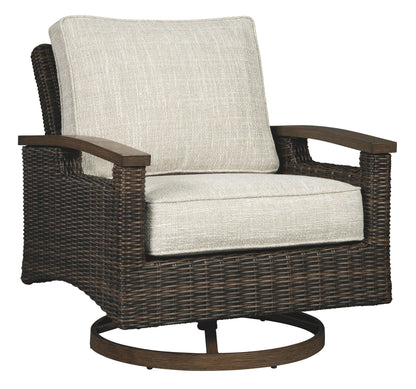 Paradise Trail - Swivel Lounge Chair (Set of 2) - Medium Brown