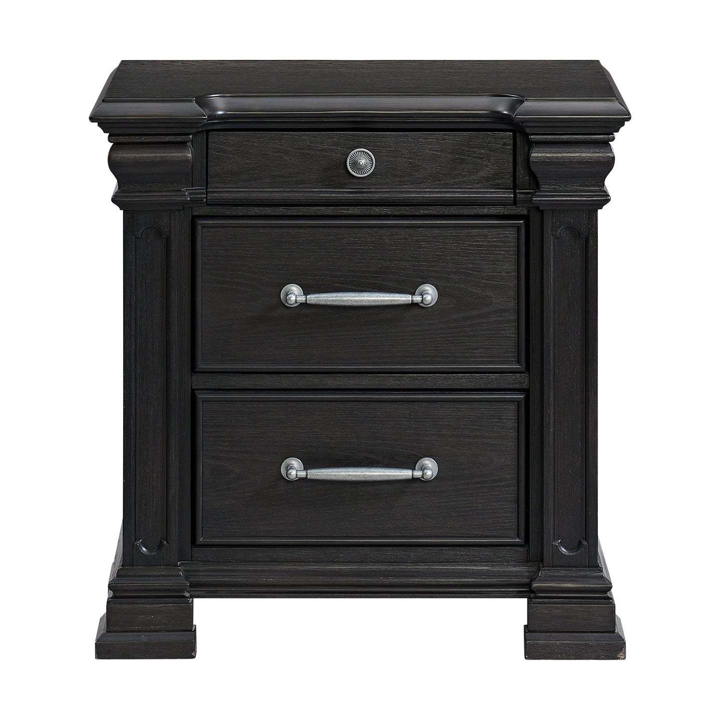 Kings Court - 3-Drawer Nightstand (Sliding Top)