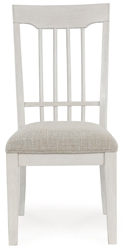 Shaybrock - Dining Upholstered Side Chair (Set of 2) - Antique White / Brown