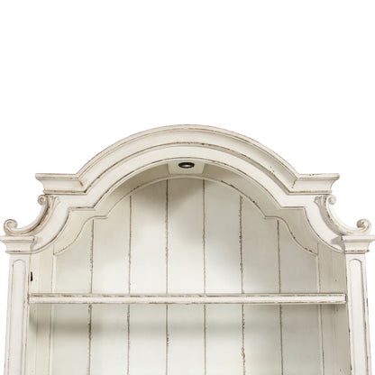 Magnolia Manor - Credenza Hutch - Antique White